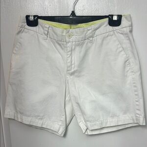 Merona white chino style shorts, Size 4, 100%cotton, 4 pockets,  GUC
